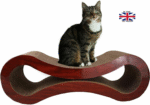 Cat Scratching Post Lounge Bed, Cat Scratcher Cardboard Board Pads - Image 3