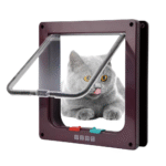 Puppy Kitten Safety In&Out Pet Door with 4 Way Security Lock Dog Cat Kitten Flap Door Transparent Thin Cat Door Safety Pet Door - Image 5