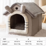 Pet Cat Kitten Dog Beds Igloo Fleece Bed Pyramid Cozy Washable Warm House Cave - Image 10