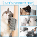 4X Cat Self Groomer Brush Wall Corner Grooming Brush Massage Hair Comb Scratcher - Image 6