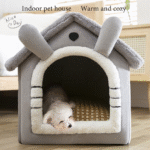 Pet Cat Kitten Dog Beds Igloo Fleece Bed Pyramid Cozy Washable Warm House Cave - Image 5
