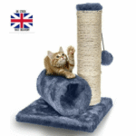 Cat Kitten Sisal Scratch Post Bed Toy with Tunnel & Mouse Pet Play Fun Activity - Image 3