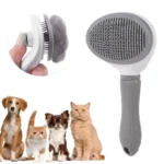 Pet Comb Automatic Hair Removal Comb Stainless Steel Needle Comb Cat - Image 4