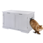 X-Large Cat Washroom Bench Litter Box Enclosure Furniture Box House - Image 4