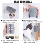 4X Cat Self Groomer Brush Wall Corner Grooming Brush Massage Hair Comb Scratcher - Image 5