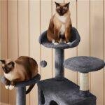 Cat Tree Cat Tower Cat Condo with Scratching Posts & Ladder for Cats Kittens - Image 12