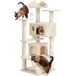 Cat Tree Cat Tower Cat Condo with Scratching Posts & Ladder for Cats Kittens