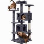 Cat Tree Cat Tower Cat Condo with Scratching Posts & Ladder for Cats Kittens - Image 18