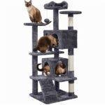 Cat Tree Cat Tower Cat Condo with Scratching Posts & Ladder for Cats Kittens - Image 4