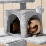Cat Tree Cat Tower Cat Condo with Scratching Posts & Ladder for Cats Kittens - Image 22