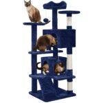 Cat Tree Cat Tower Cat Condo with Scratching Posts & Ladder for Cats Kittens - Image 31
