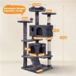 Cat Tree Cat Tower Cat Condo with Scratching Posts & Ladder for Cats Kittens - Image 5