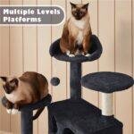 Cat Tree Cat Tower Cat Condo with Scratching Posts & Ladder for Cats Kittens - Image 36