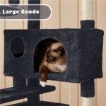 Cat Tree Cat Tower Cat Condo with Scratching Posts & Ladder for Cats Kittens - Image 37