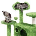 Cat Tree Cat Tower Cat Condo with Scratching Posts & Ladder for Cats Kittens - Image 41