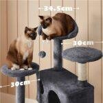 Cat Tree Cat Tower Cat Condo with Scratching Posts & Ladder for Cats Kittens - Image 6